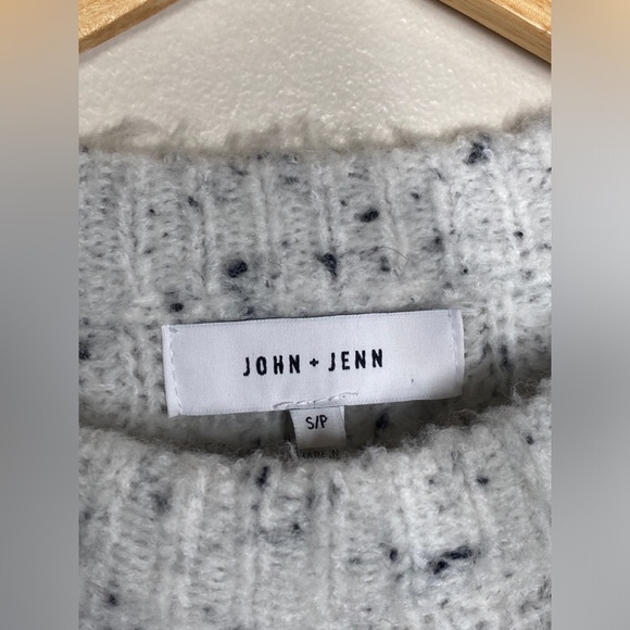 John + Jenn Anthropologie Louie Crewneck Knit Sweater in “Snowfall” - Picture 5 of 8
